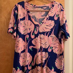 Lilly Pulitzer Ida V-Neck in Gimme Some Leg XL